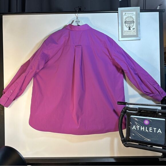 ATHLETA PURPLE Button-Down/Long Sleeve 1X - Picture 6 of 13